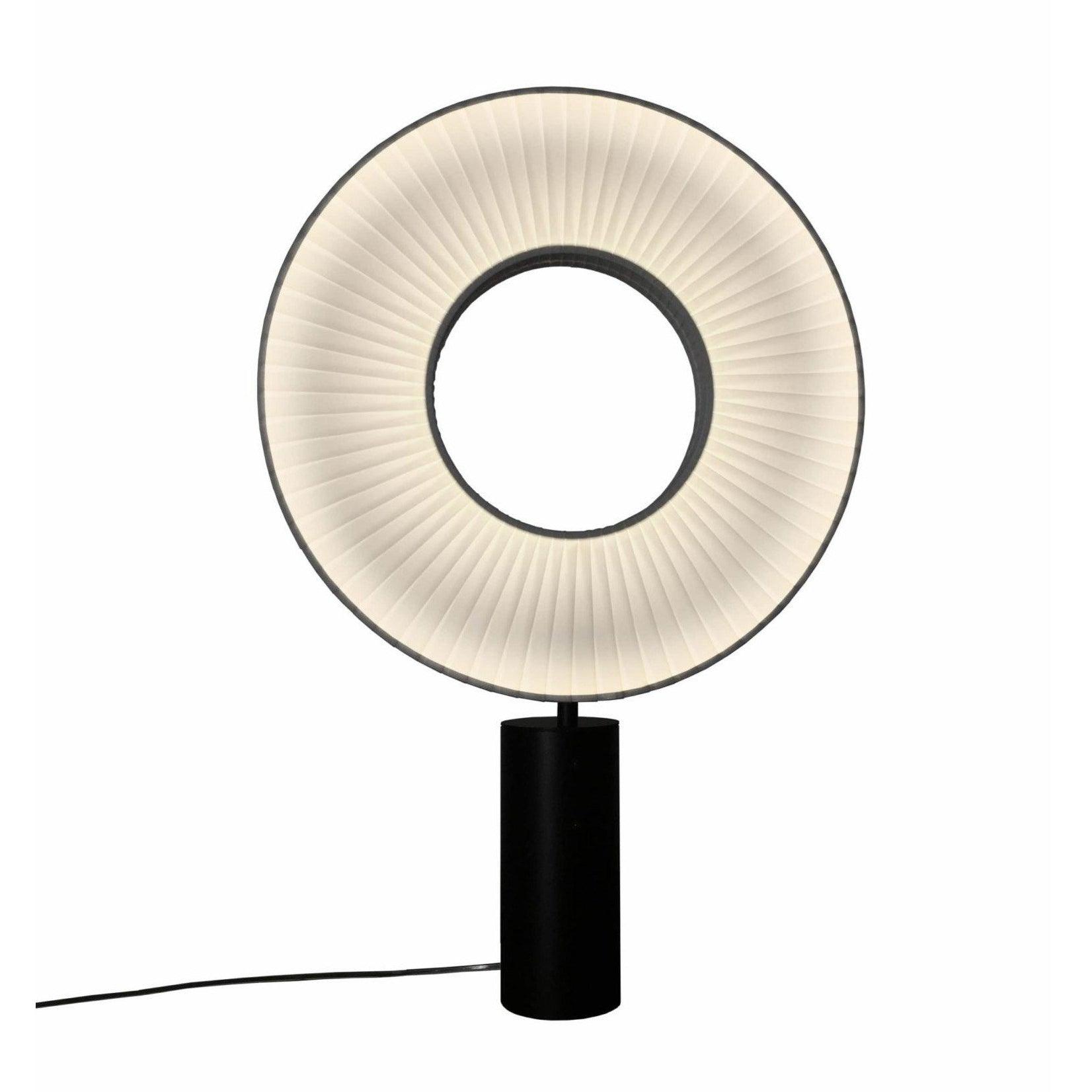 Iris Minimalist LED Portable Table Lamp Modern Fabric Shade Bedside Desk Light Black