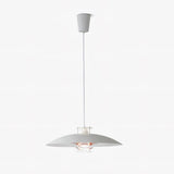 Modern Aluminum Disk Pendant Light Minimalist White and Blue Nordic Hanging Lamp
