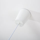 Modern Aluminum Disk Pendant Light Minimalist White and Blue Nordic Hanging Lamp