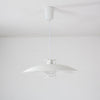 Modern Aluminum Disk Pendant Light Minimalist White and Blue Nordic Hanging Lamp