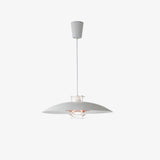 Modern Aluminum Disk Pendant Light Minimalist White and Blue Nordic Hanging Lamp
