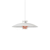 Modern Aluminum Disk Pendant Light Minimalist White and Blue Nordic Hanging Lamp