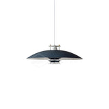 Modern Aluminum Disk Pendant Light Minimalist White and Blue Nordic Hanging Lamp