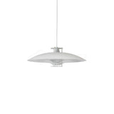 Modern Aluminum Disk Pendant Light Minimalist White and Blue Nordic Hanging Lamp