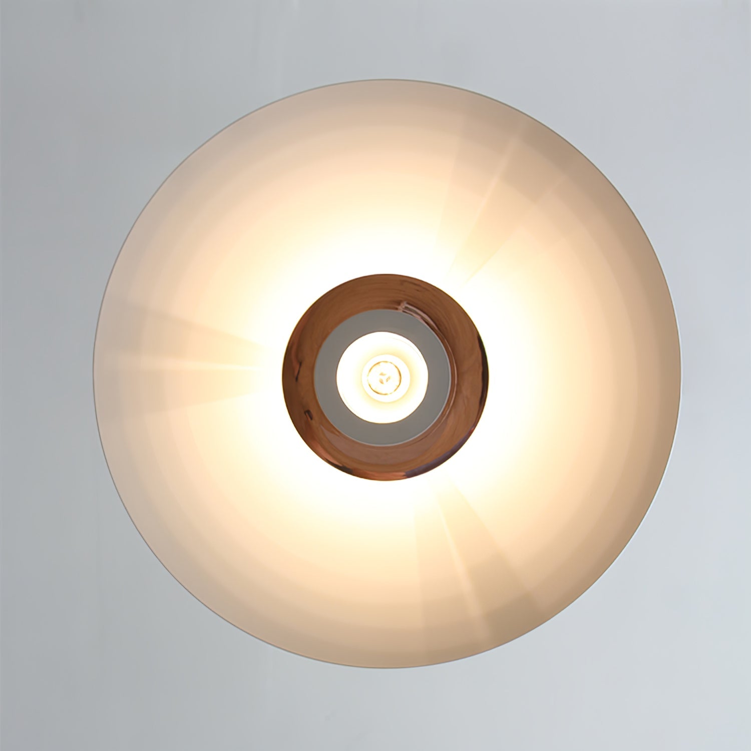Modern Aluminum Disk Pendant Light Minimalist White and Blue Nordic Hanging Lamp