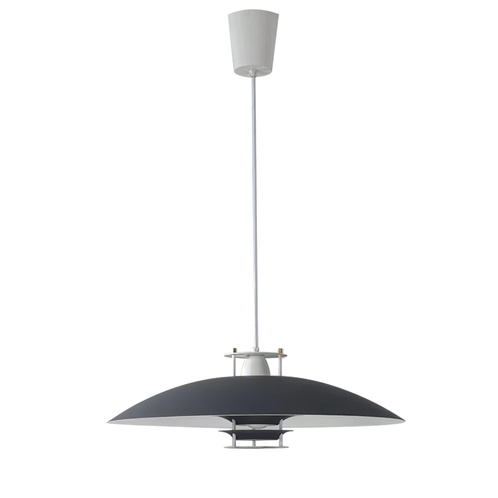 Modern Aluminum Disk Pendant Light Minimalist White and Blue Nordic Hanging Lamp