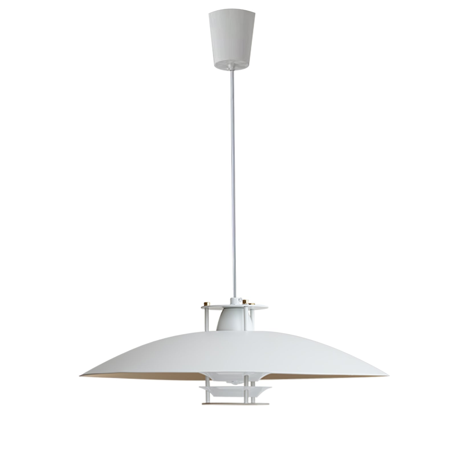 Modern Aluminum Disk Pendant Light Minimalist White and Blue Nordic Hanging Lamp