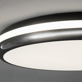 Jameson Modern Slim LED Flush Mount Ceiling Light Brass and Acrylic Fixture