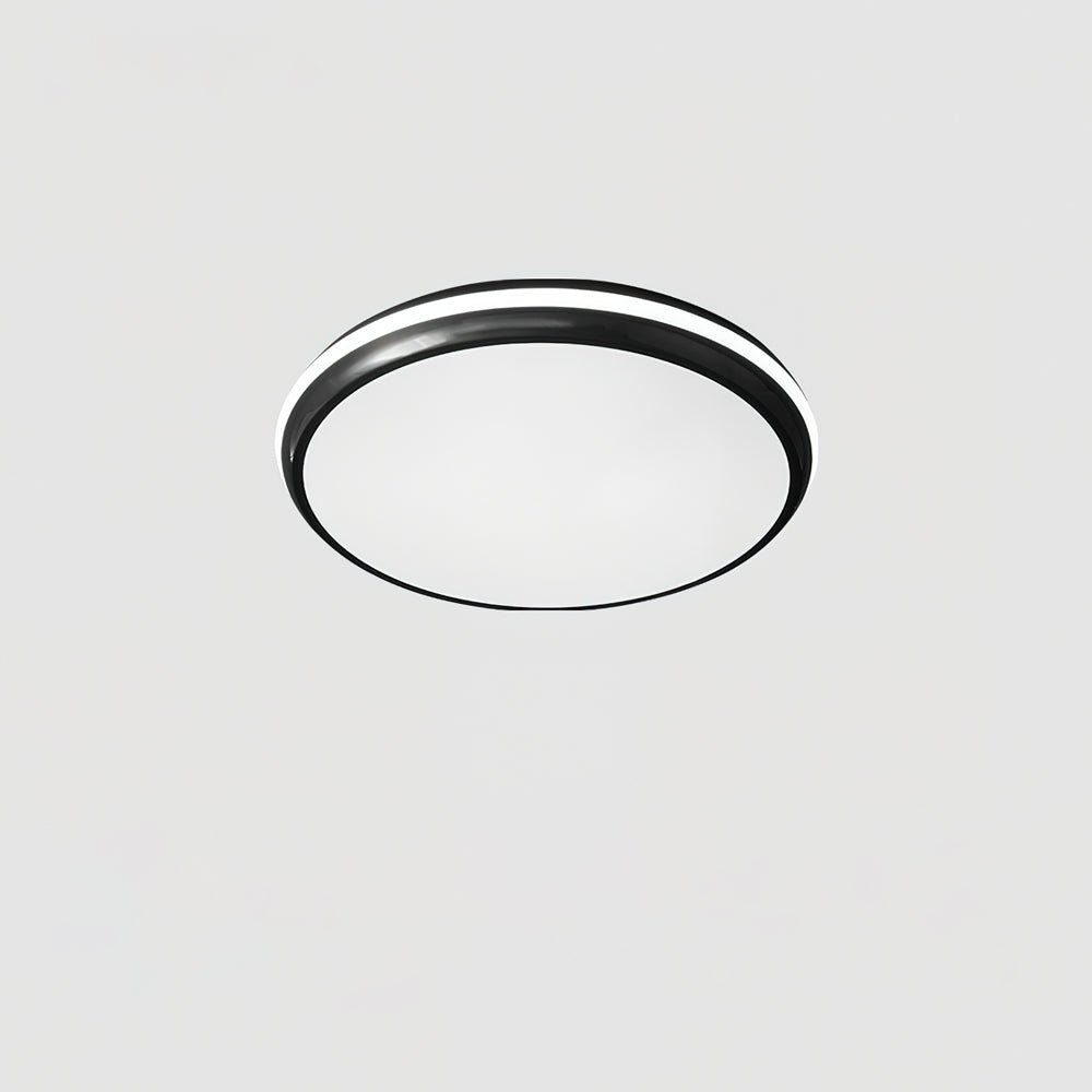 Jameson Modern Slim LED Flush Mount Ceiling Light Brass and Acrylic Fixture