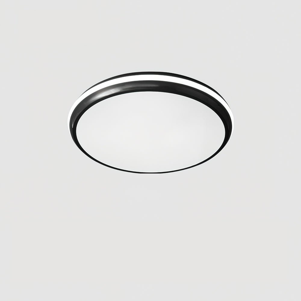Jameson Modern Slim LED Flush Mount Ceiling Light Brass and Acrylic Fixture