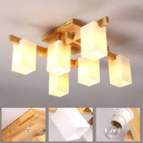 modern-japanese-square-wood-ceiling-light-fixture-with-glass-shades-for-living-room