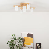 modern-japanese-square-wood-ceiling-light-fixture-with-glass-shades-for-living-room