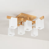 modern-japanese-square-wood-ceiling-light-fixture-with-glass-shades-for-living-room