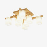 modern-japanese-square-wood-ceiling-light-fixture-with-glass-shades-for-living-room