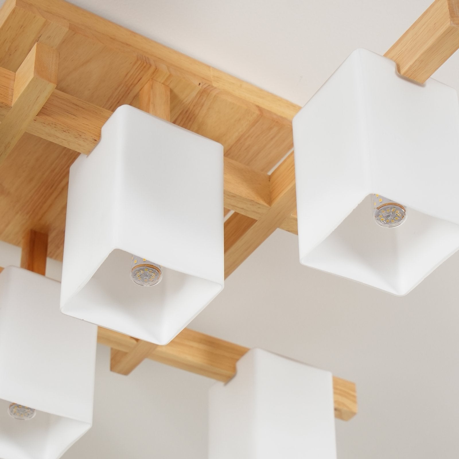 modern-japanese-square-wood-ceiling-light-fixture-with-glass-shades-for-living-room