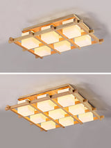 traditional-japanese-style-lattice-wood-ceiling-lamp-with-frosted-glass-shades