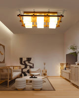 traditional-japanese-style-lattice-wood-ceiling-lamp-with-frosted-glass-shades