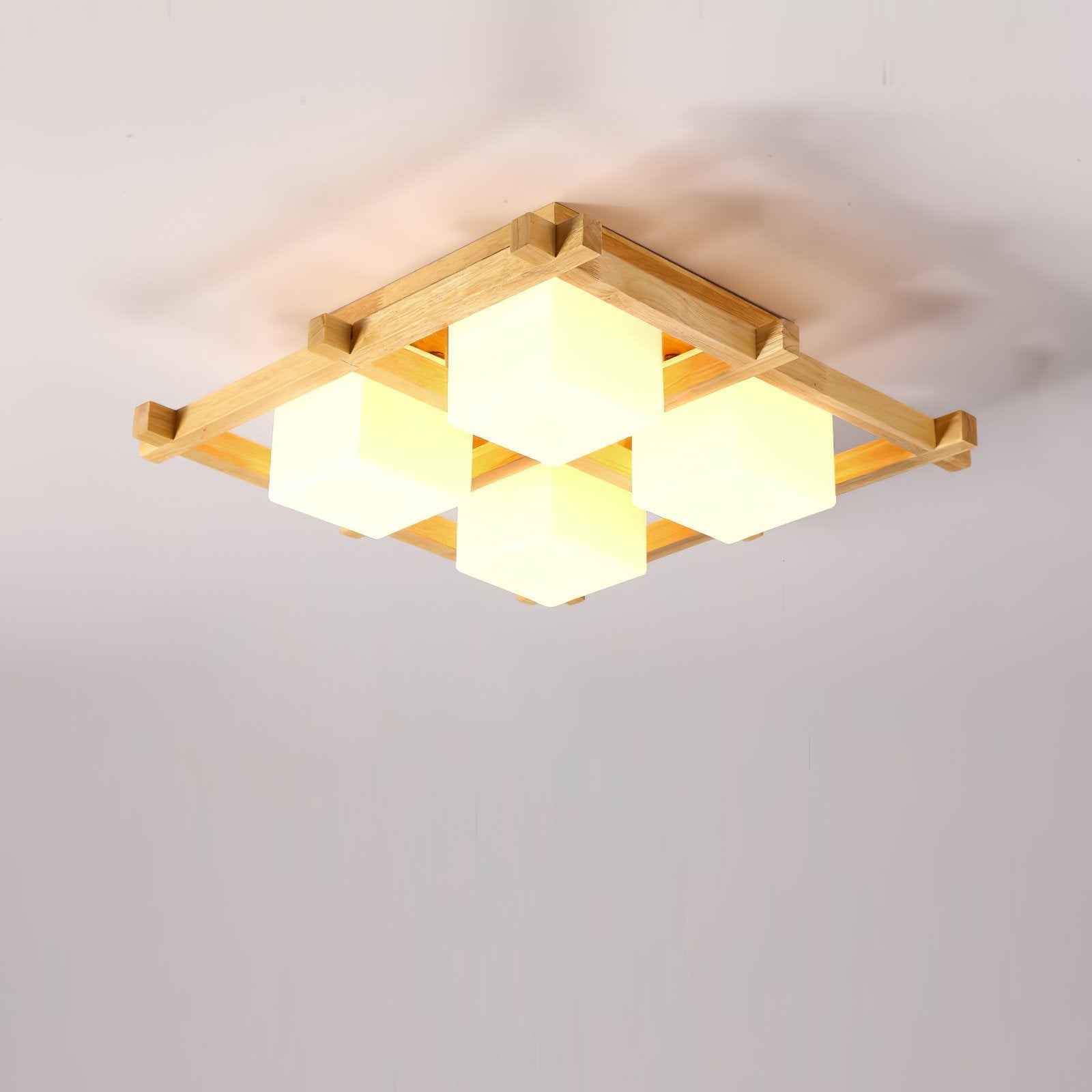 traditional-japanese-style-lattice-wood-ceiling-lamp-with-frosted-glass-shades