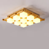 traditional-japanese-style-lattice-wood-ceiling-lamp-with-frosted-glass-shades