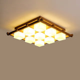 traditional-japanese-style-lattice-wood-ceiling-lamp-with-frosted-glass-shades