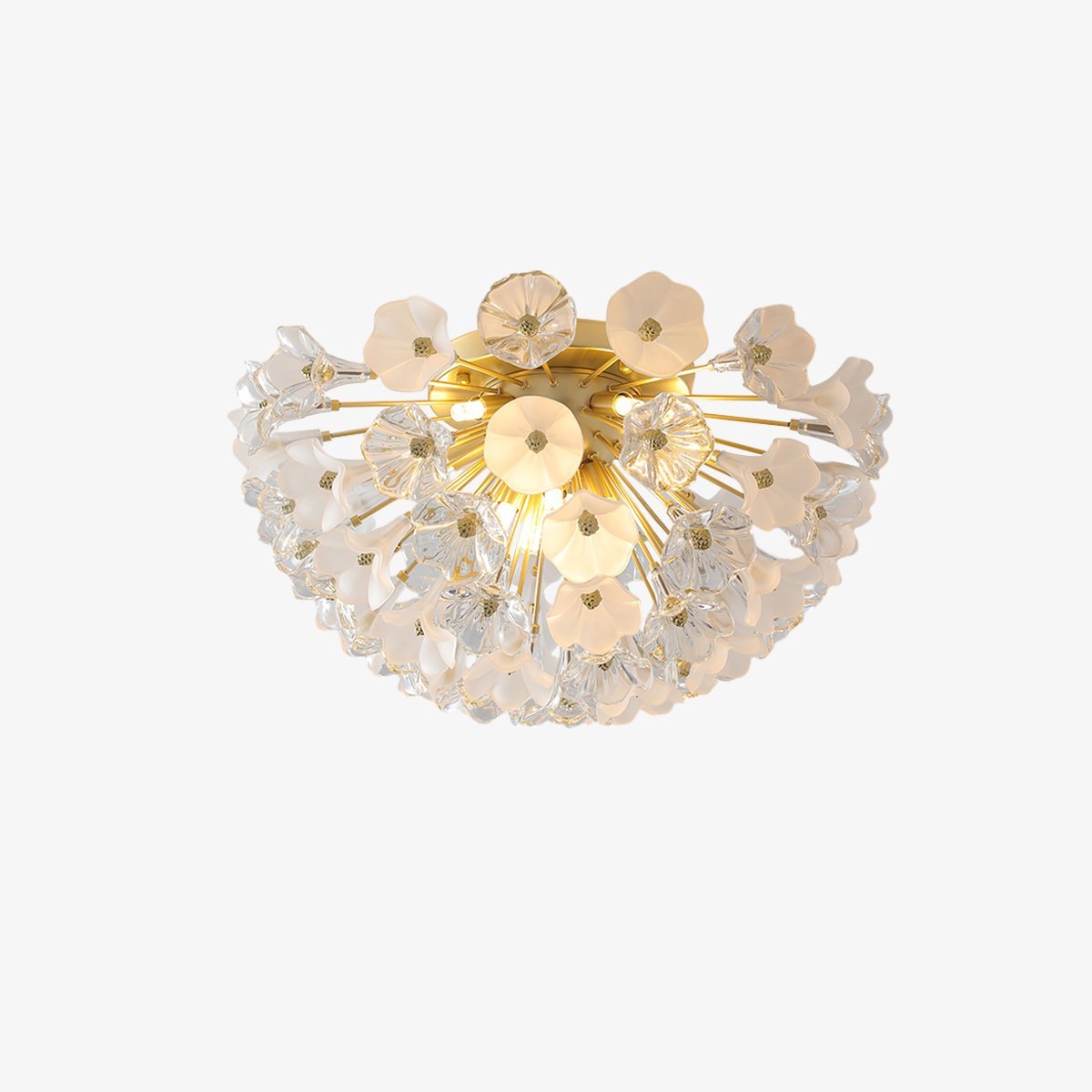 modern-gold-flush-mount-chandelier-with-hand-blown-glass-globes-for-living-room