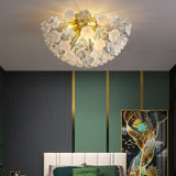 modern-gold-flush-mount-chandelier-with-hand-blown-glass-globes-for-living-room