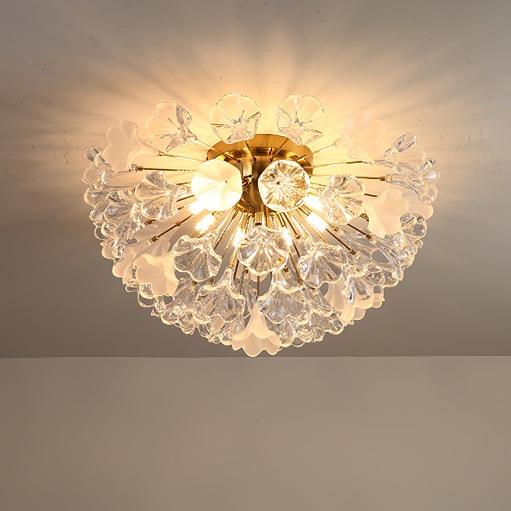 modern-gold-flush-mount-chandelier-with-hand-blown-glass-globes-for-living-room