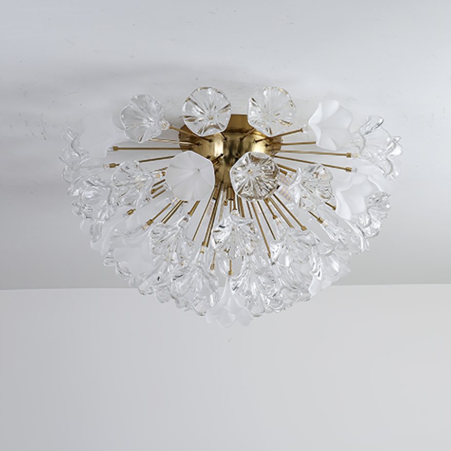 modern-gold-flush-mount-chandelier-with-hand-blown-glass-globes-for-living-room