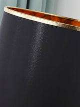 Jaspar Gold Metal Desk Lamp with Elegant Fabric Shade for Modern Home Office and Bedroom