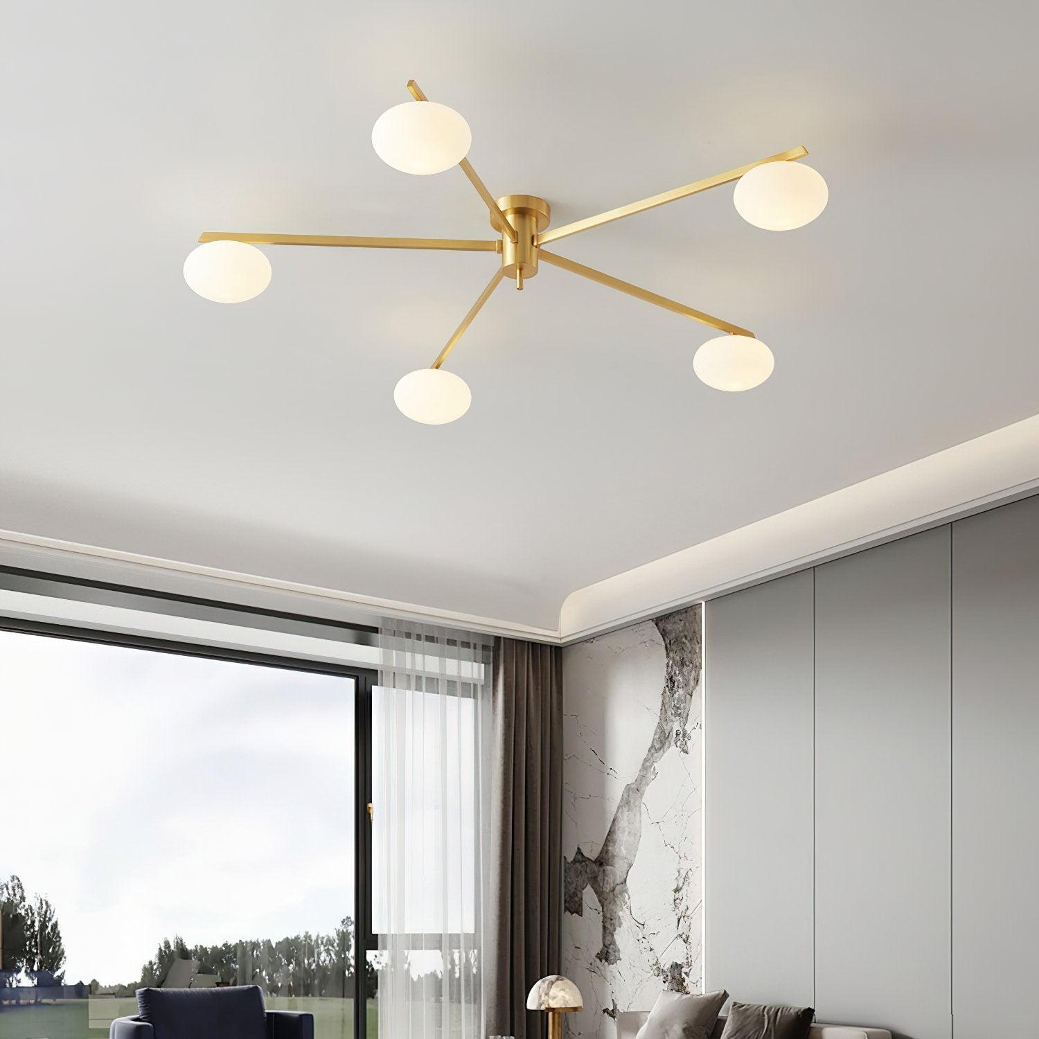 jasper-modern-led-ceiling-light-with-white-glass-oval-bulbs-and-brass-finish