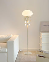 Contemporary Jellyfish Multi Head LED Floor Lamp with Acrylic Shades