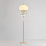 Contemporary Jellyfish Multi Head LED Floor Lamp with Acrylic Shades