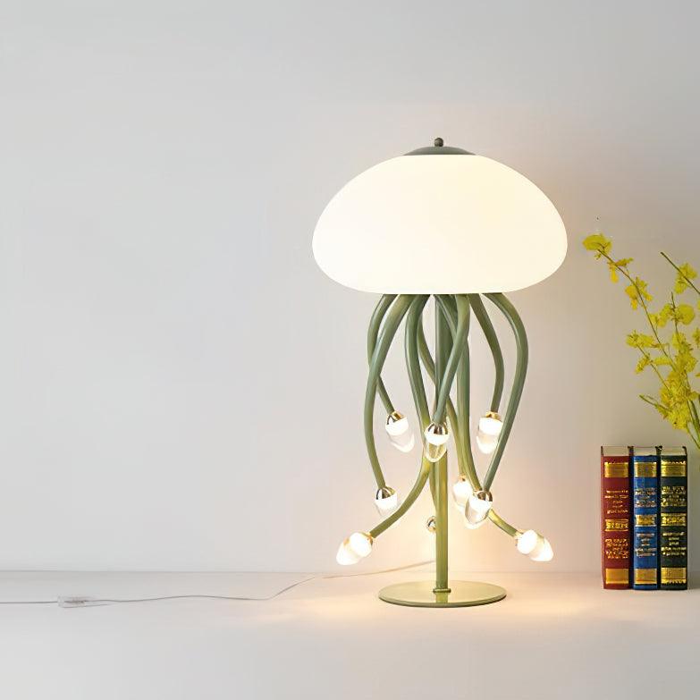 Modern Jellyfish Acrylic Table Lamp Integrated LED Decorative Nightstand Lighting