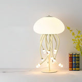 Modern Jellyfish Acrylic Table Lamp Integrated LED Decorative Nightstand Lighting