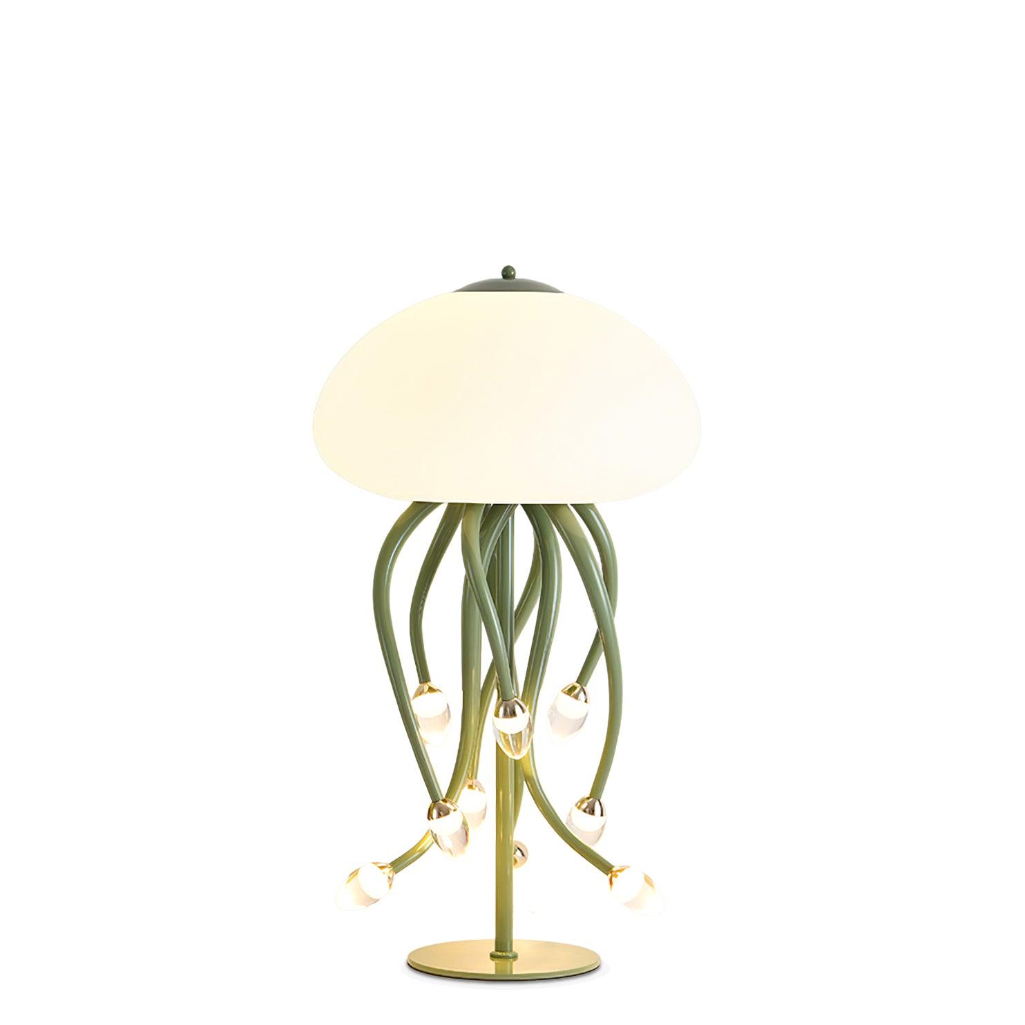 Modern Jellyfish Acrylic Table Lamp Integrated LED Decorative Nightstand Lighting