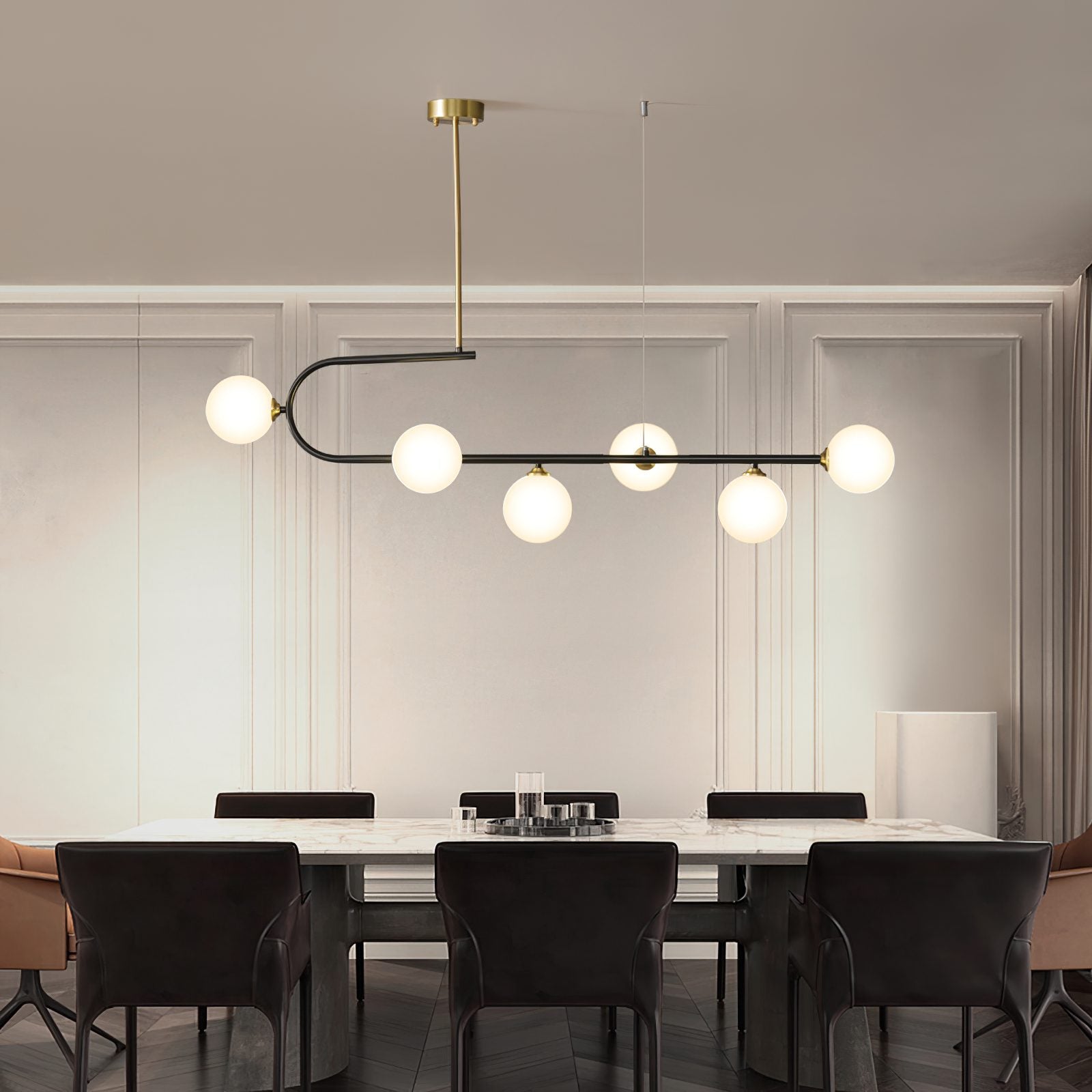 modern-brass-glass-globe-chandelier-gold-minimalist-pendant-lighting-for-dining-room