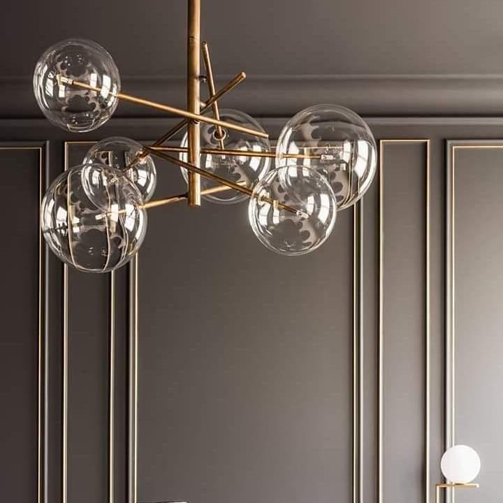 modern-glass-bubble-chandelier-with-burnished-brass-finish-and-led-integrated-lighting