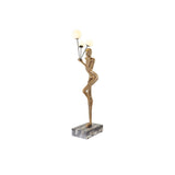 Modern Juggling Sculptor Standing Floor Lamp with Illuminated Glass Spheres