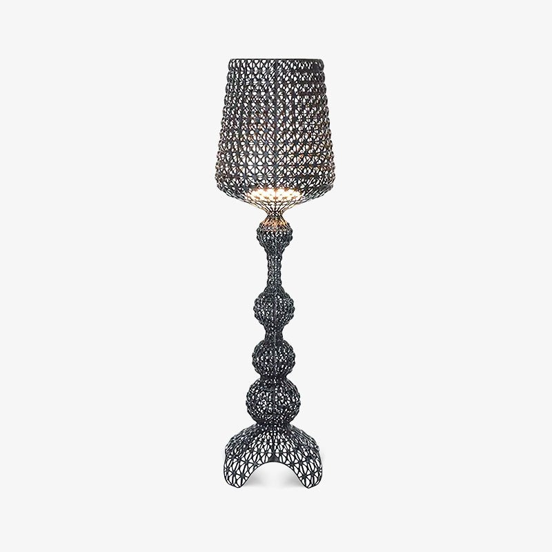 Modern Lace Design Acrylic Kabuki Floor Lamp with Integrated LED Dimmable Light