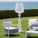 Modern Lace Design Acrylic Kabuki Floor Lamp with Integrated LED Dimmable Light