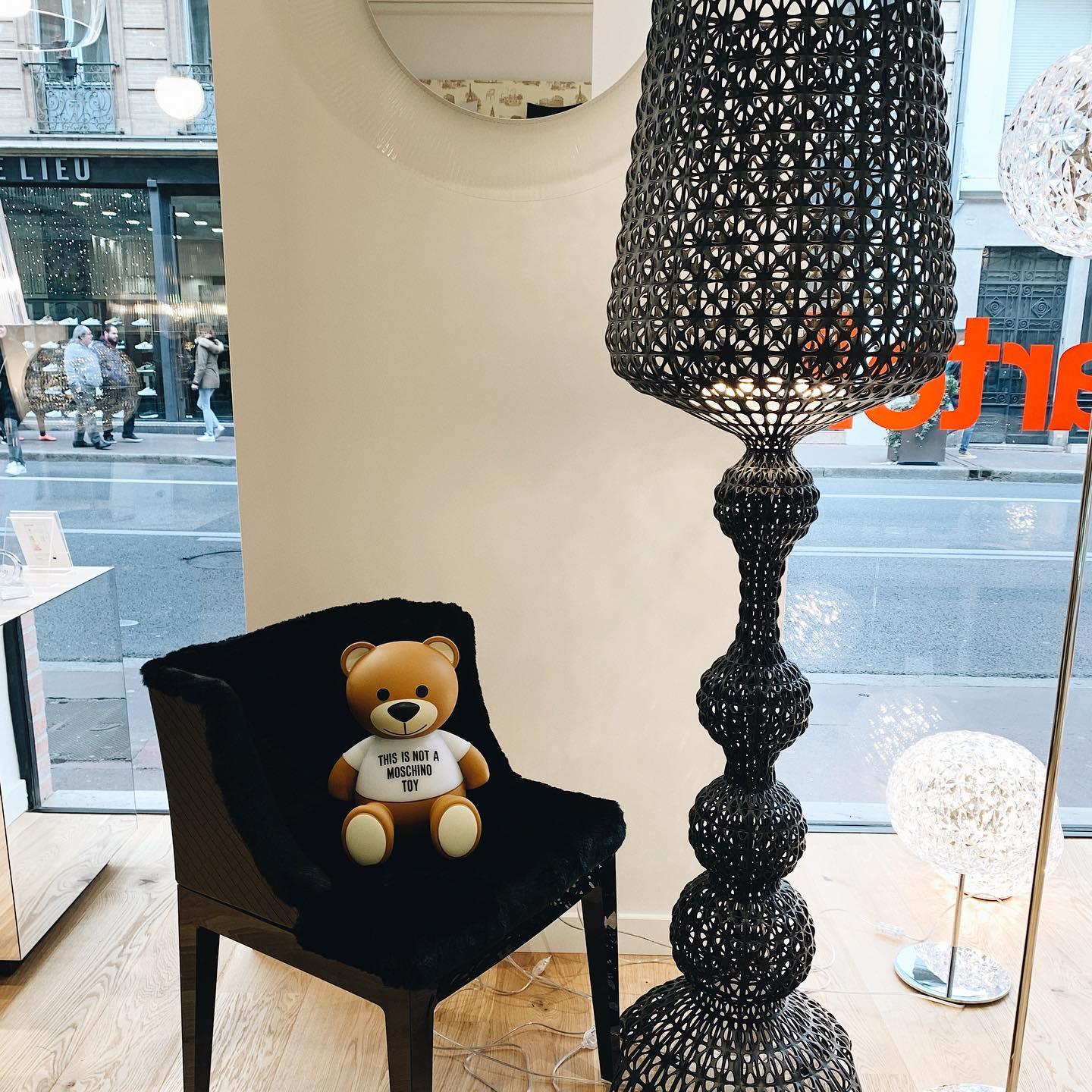 Modern Lace Design Acrylic Kabuki Floor Lamp with Integrated LED Dimmable Light