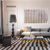 Modern Lace Design Acrylic Kabuki Floor Lamp with Integrated LED Dimmable Light