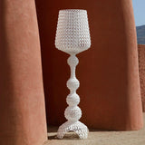 Modern Lace Design Acrylic Kabuki Floor Lamp with Integrated LED Dimmable Light