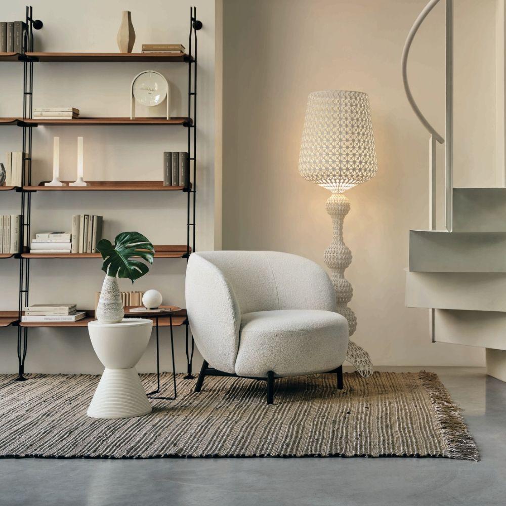 Modern Lace Design Acrylic Kabuki Floor Lamp with Integrated LED Dimmable Light