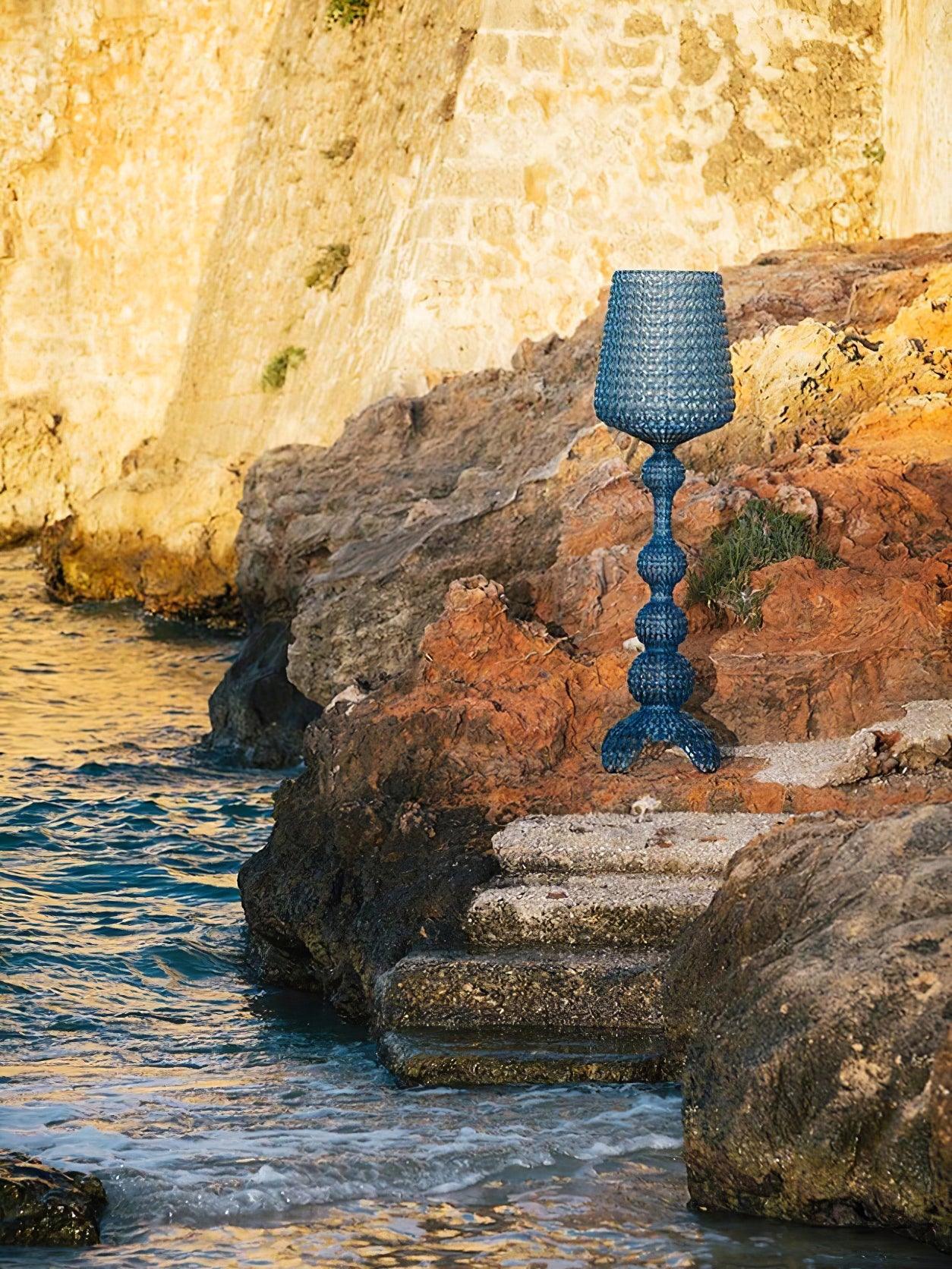 Modern Lace Design Acrylic Kabuki Floor Lamp with Integrated LED Dimmable Light