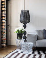 Modern Lace Design Acrylic Kabuki Floor Lamp with Integrated LED Dimmable Light