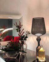 Modern Lace Design Acrylic Kabuki Floor Lamp with Integrated LED Dimmable Light