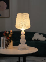 Elegant Kabuki Style Modern Acrylic LED Table Lamp with Dimmable Light