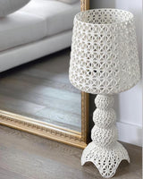 Elegant Kabuki Style Modern Acrylic LED Table Lamp with Dimmable Light