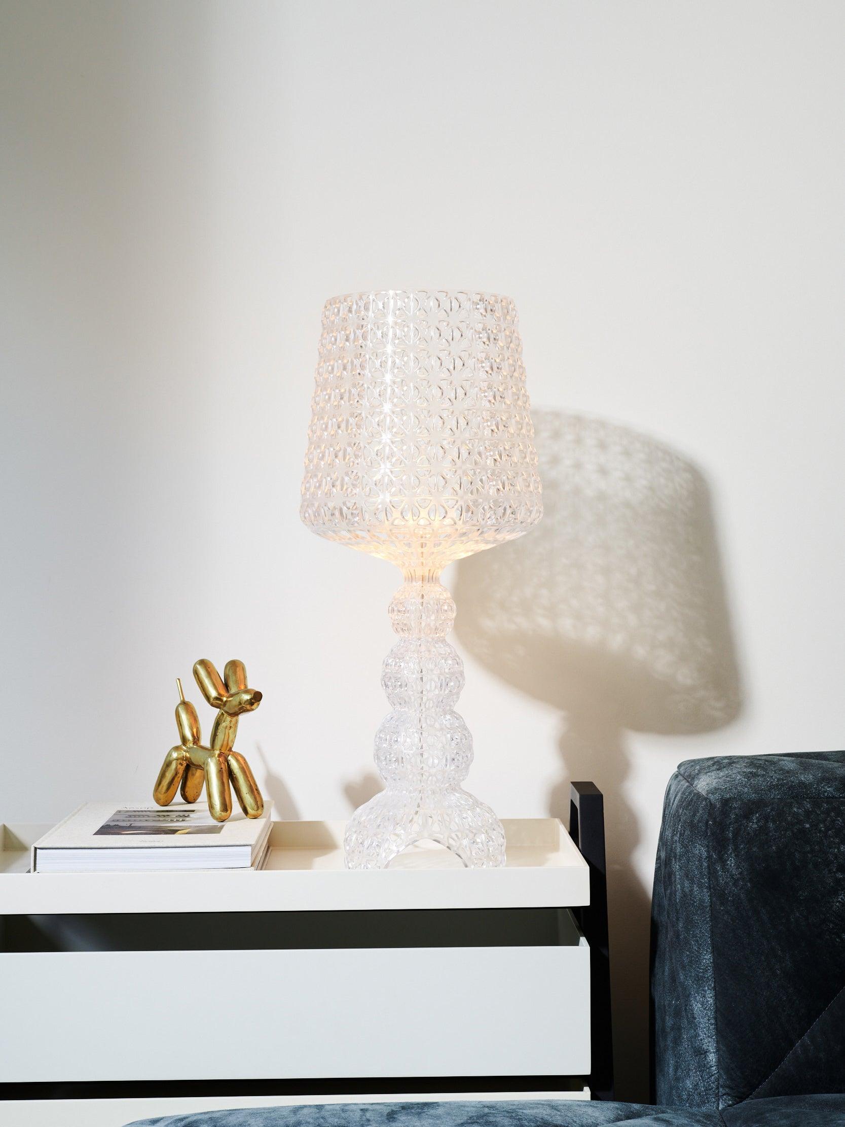 Elegant Kabuki Style Modern Acrylic LED Table Lamp with Dimmable Light